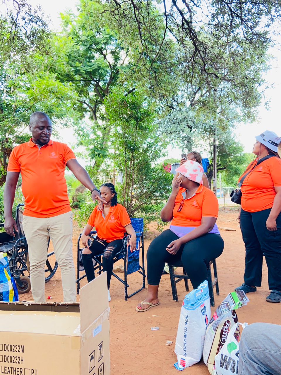 Selemo team engaging with the community
